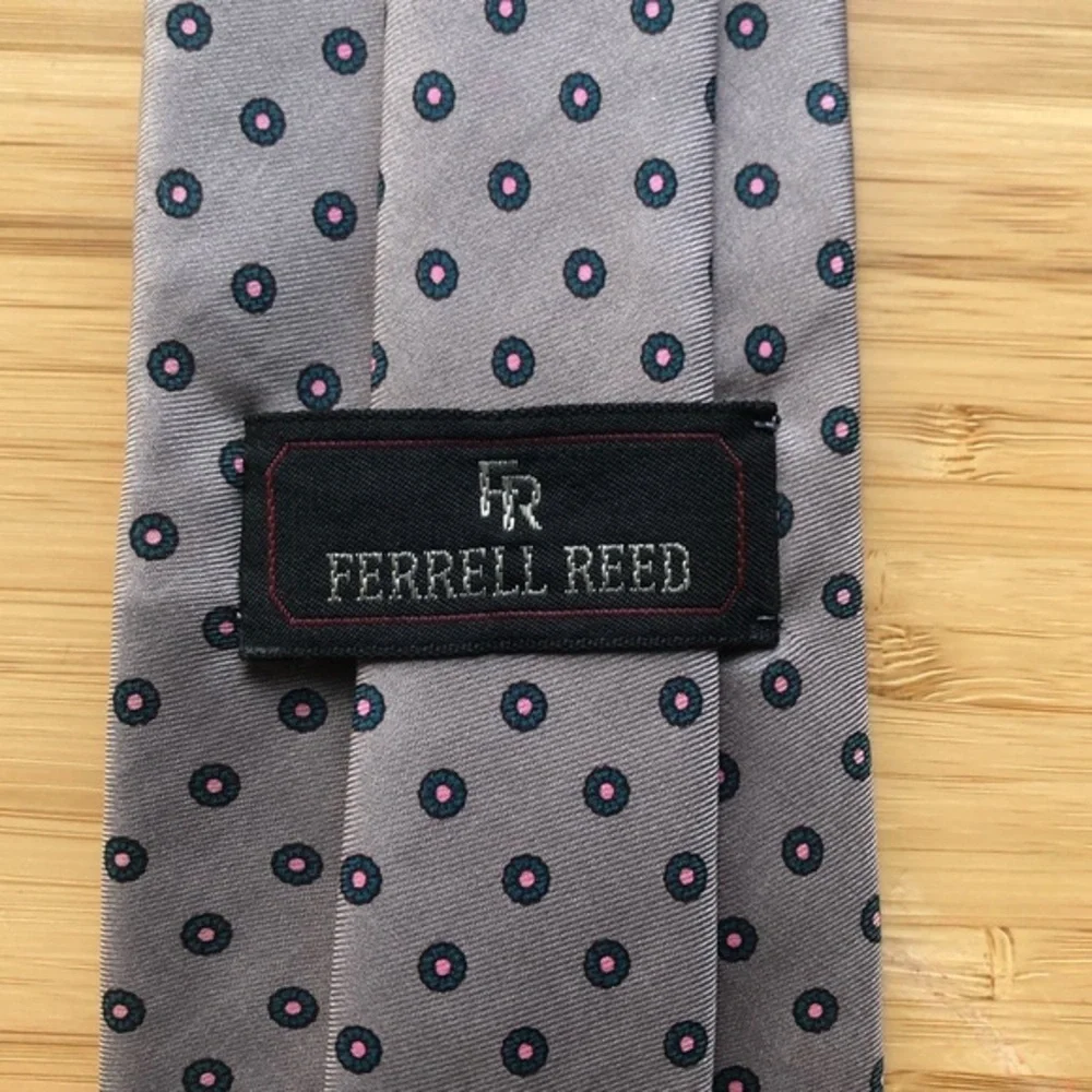 Ferrell Reed silk neck tie